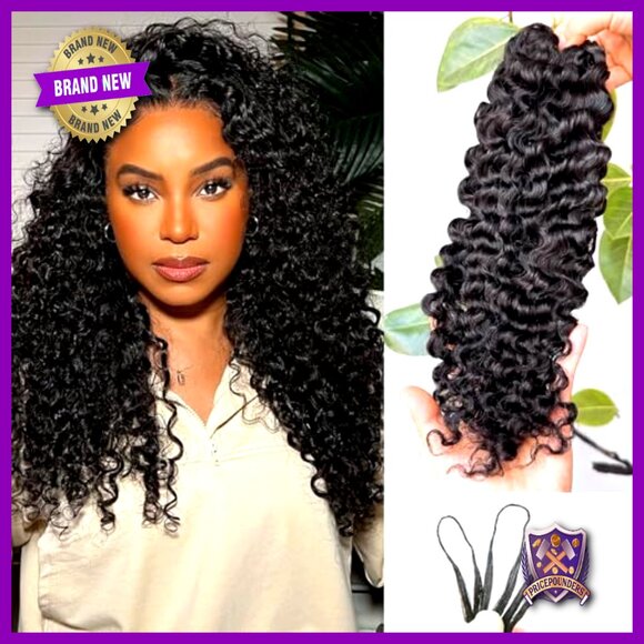 18 Inch Human Hair Extensions 120g Knotless Pre-Separated Curly Crochet main image 5